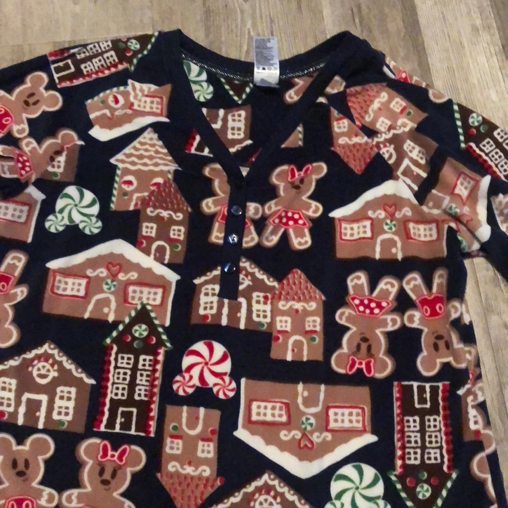 Gingerbread Disney pajamas